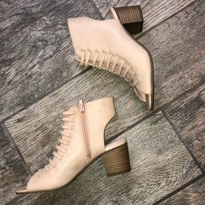 Sugar blush peep toe sandals